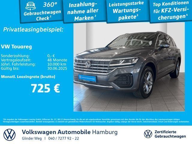 3m siliziumgrau metallic Gebraucht 2021 VW Touareg R-line SUV | 49.390 € (Superpreis) - Bild 1/3