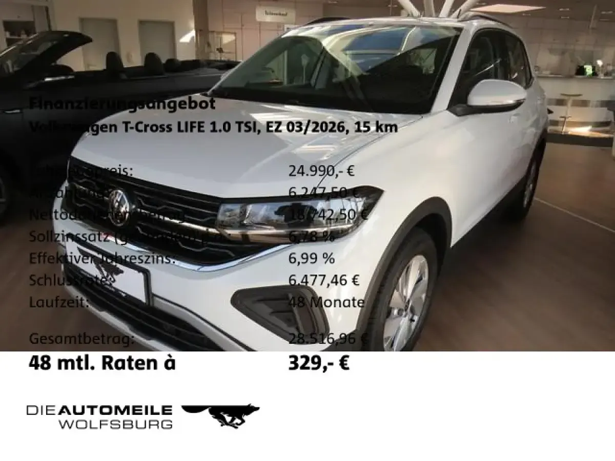 Neu VW T-Cross Life 116 PS (85 kW) 2026 SUV