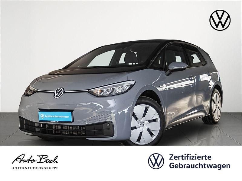 Mondsteingrau/schwarz Gebraucht 2022 VW ID.3 Pure Kleinwagen | 19.240 € (Superpreis) - Bild 1/4