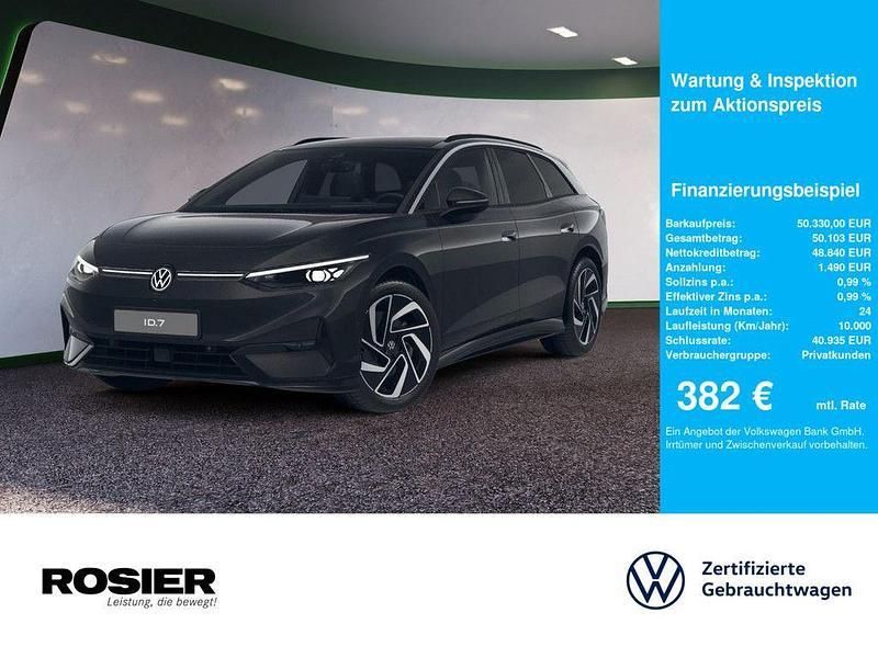 Schwarz / grenadillschwarz Gebraucht 2024 VW ID.7 Pro Limousine | 50.330 € (Etwas zu teuer) - Bild 1/4