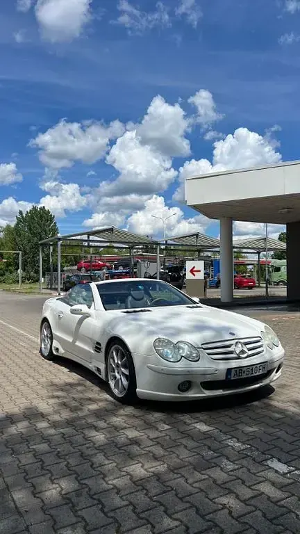 Gebraucht Mercedes SL500 306 PS (225 kW) 2003 Weiß Cabrio