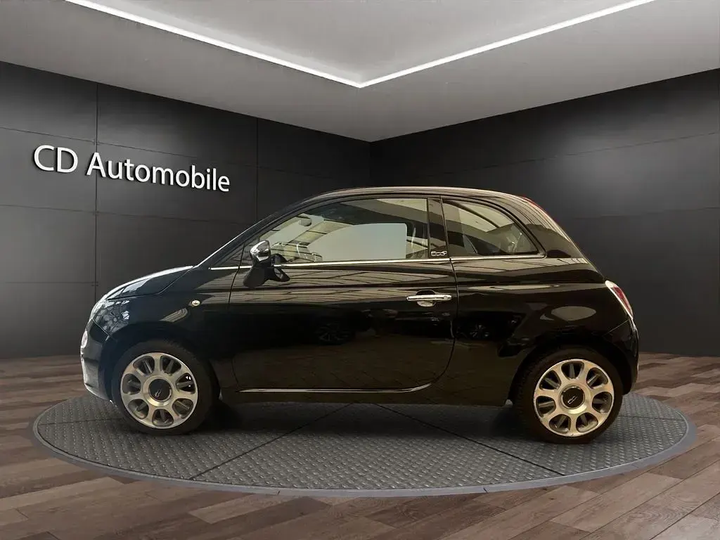 Gebraucht Fiat 500 Lounge 69 PS (50 kW) 2012 Schwarz Cabrio