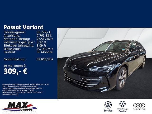 Grenadillschwarz metallic Gebraucht 2025 VW Passat Business Kombi | 35.279 € - Bild 1/3