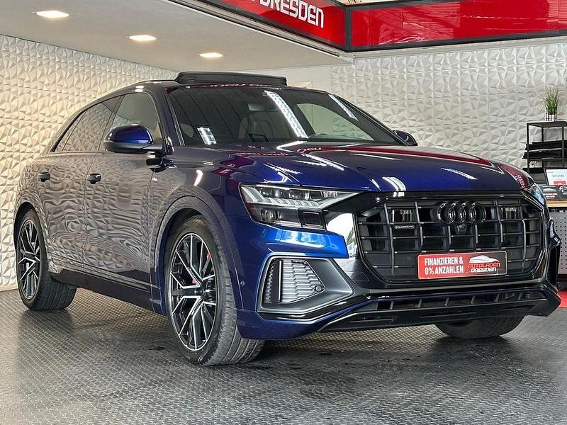 Gebraucht Audi Q8 S-Line 286 PS (210 kW) 2021 Navarrablau metallic SUV