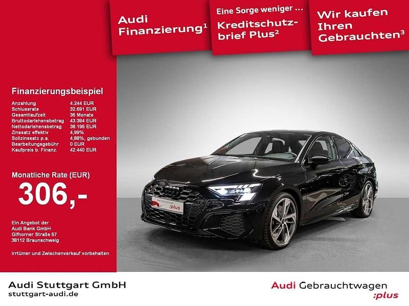 Schwarz Gebraucht 2024 Audi S3 Sport Limousine | 42.440 € (Fairer Preis) - Bild 1/2