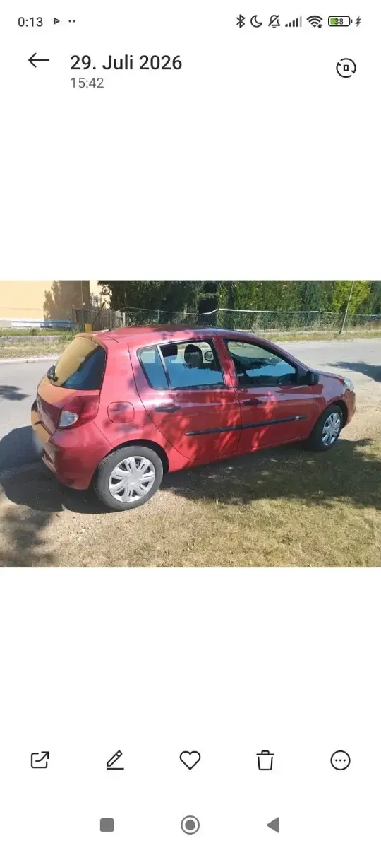 Gebraucht Renault Clio II 90 PS (66 kW) 2010 Rot Limousine