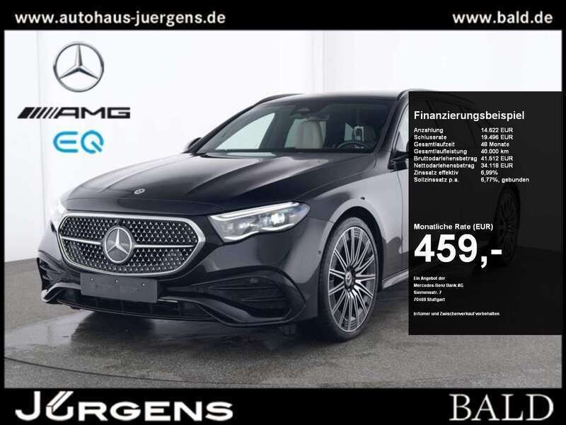 Schwarz metalliclack obsidianschwarz Gebraucht 2023 Mercedes E200 AMG Kombi | 48.730 € (Etwas zu teuer) - Bild 1/4