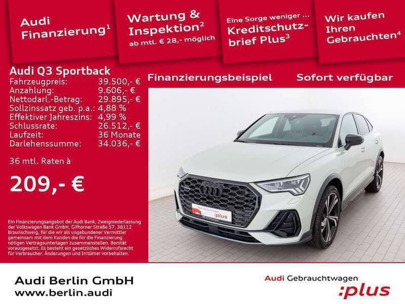 Tausilber metallic Gebraucht 2022 Audi Q3 S-Line SUV | 39.500 € (Fairer Preis) - Bild 1/3