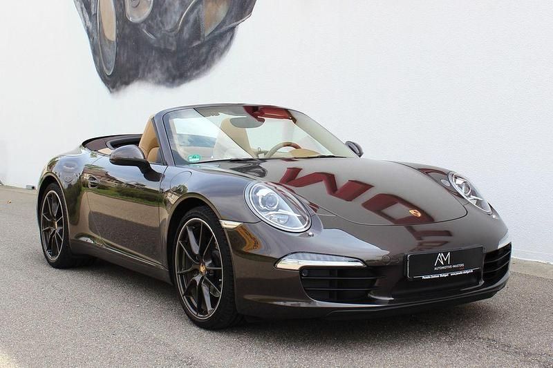 Gebraucht Porsche 911 Carrera Cabriolet 349 PS (256 kW) 2014 Anthrazitbraunmetallic (metallic) Cabrio