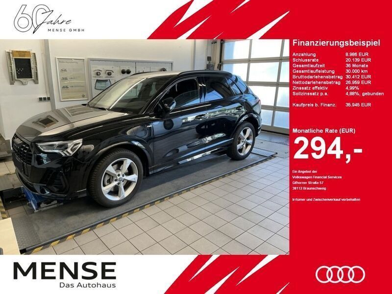 Mythosschwarz Gebraucht 2022 Audi Q3 S-Line SUV | 35.945 € (Fairer Preis) - Bild 1/4