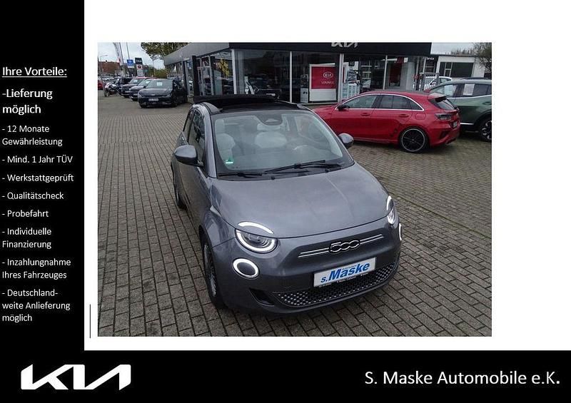 Grau Gebraucht 2022 Fiat 500e Icon Cabrio | 20.100 € (Guter Preis) - Bild 1/4