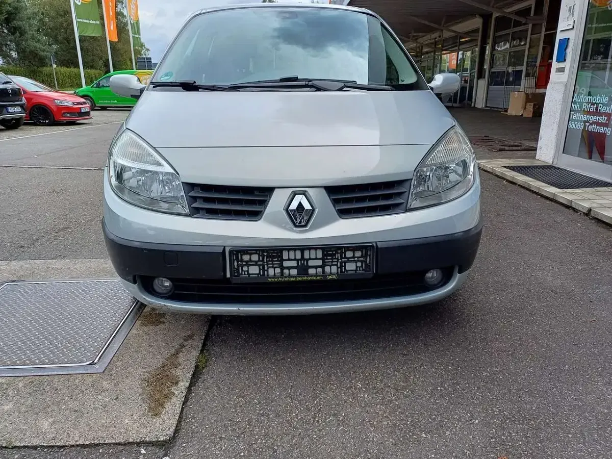 Gebraucht Renault Scénic II Expression 113 PS (83 kW) 2003 Grau metallic Van / Kleinbus
