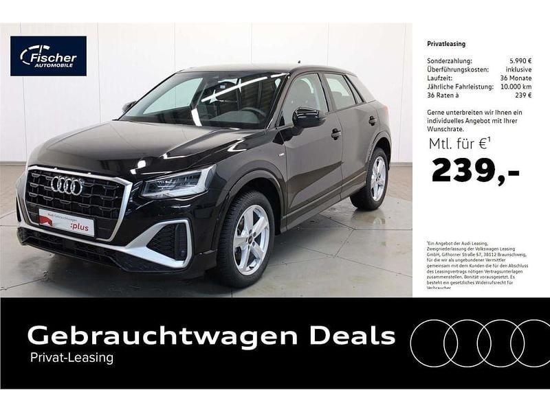 Schwarz Gebraucht 2024 Audi Q2 S-Line SUV | 29.940 € (Fairer Preis) - Bild 1/4