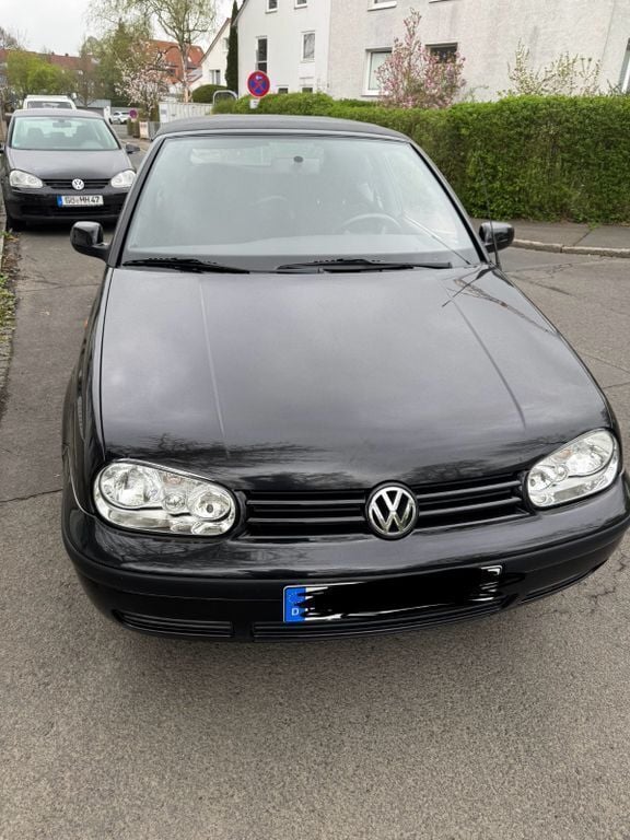 Schwarz Gebraucht 1998 VW Golf Cabriolet Cabrio | 4.900 € (Teuer) - Bild 1/4