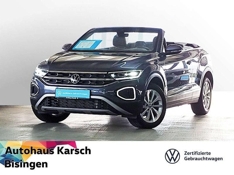 Rauchgrau (metallic) Gebraucht 2023 VW T-Roc Cabriolet Style Cabrio | 31.945 € (Fairer Preis) - Bild 1/3