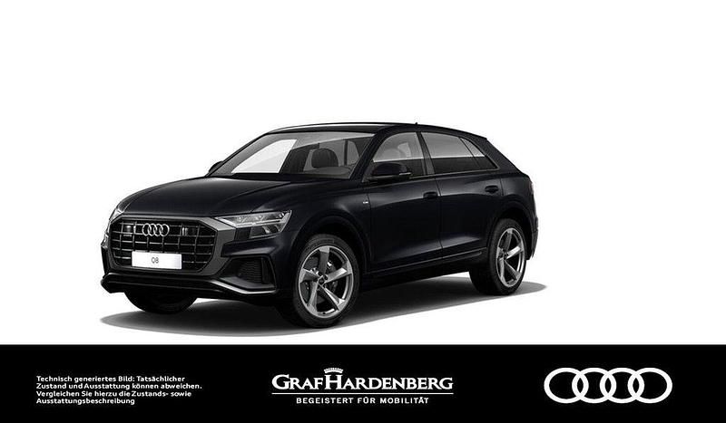 Orcaschwarz metallic Gebraucht 2021 Audi Q8 Ambiente SUV | 56.880 € (Superpreis) - Bild 1/4