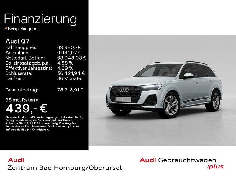 Silber Gebraucht 2024 Audi Q7 S-Line SUV | 69.980 € (Superpreis) - Bild 1/3
