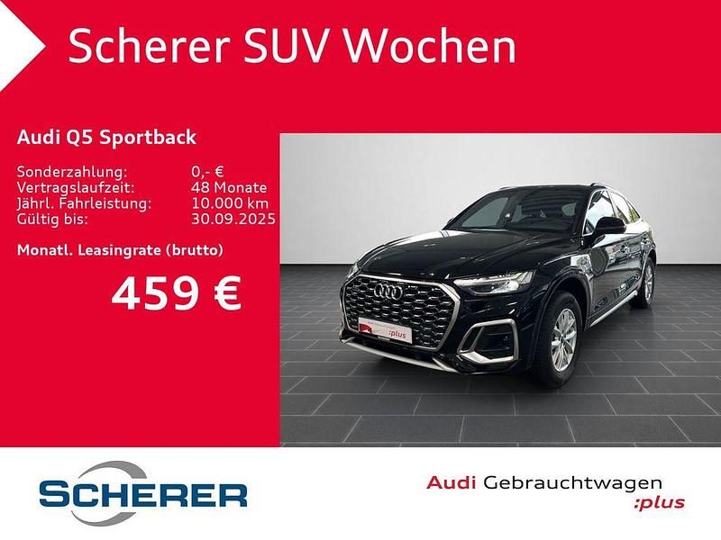 Mythosschwarz metallic (metallic) Gebraucht 2025 Audi Q5 Sportback Ambiente SUV | 49.990 € (Guter Preis) - Bild 1/3