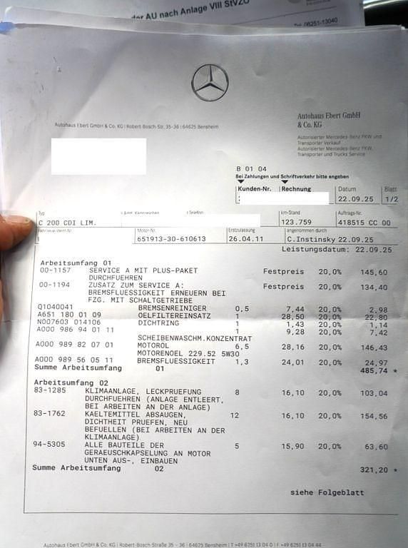 Second-hand Mercedes C200 136 CP (100 kW) 2011 Bej Berlinǎ