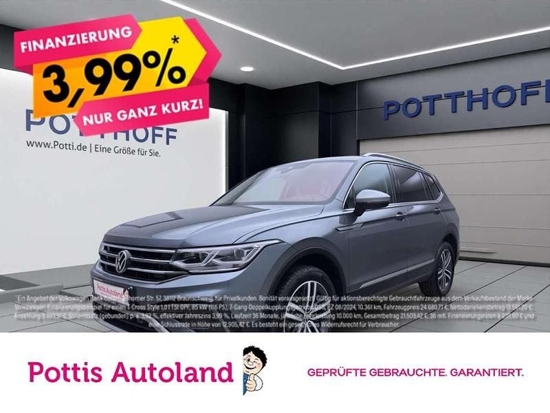 Grau Gebraucht 2022 VW Tiguan Allspace Elegance SUV | 28.577 € (Guter Preis) - Bild 1/4