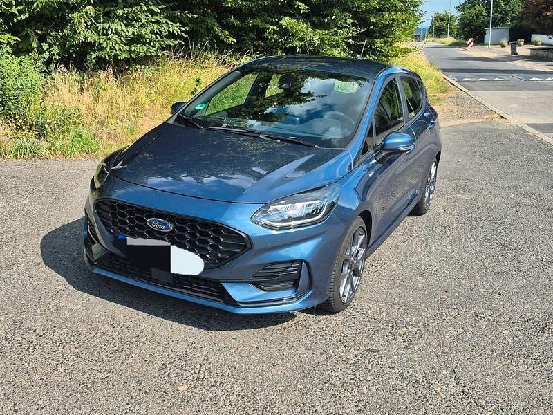 Blau Gebraucht 2023 Ford Fiesta ST-Line Kleinwagen | 18.500 € (Superpreis) - Bild 1/4