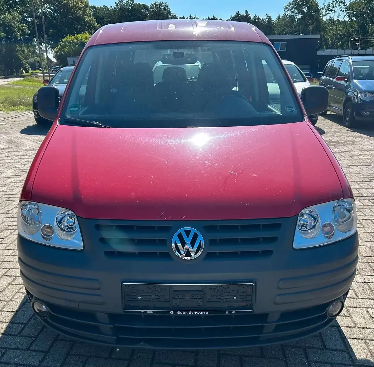 Gebraucht VW Caddy Life 75 PS (55 kW) 2009 Rot Van / Kleinbus