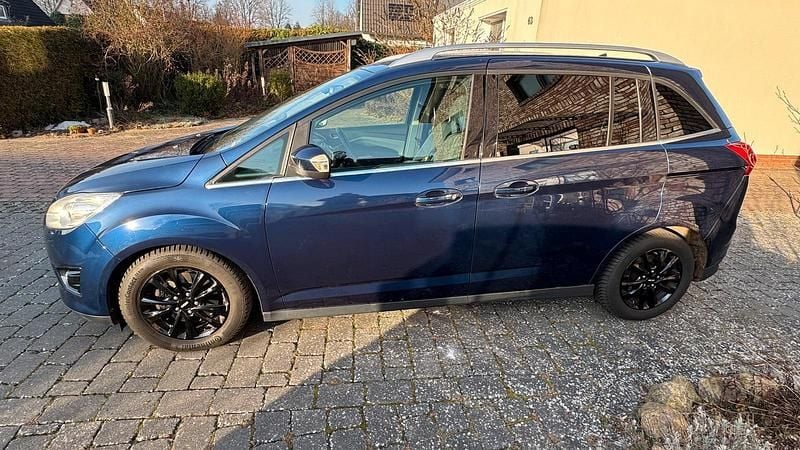 Gebraucht Ford Grand C-Max Titanium 150 PS (110 kW) 2012 Blau Van / Kleinbus