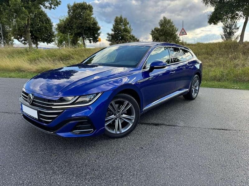 Blau Gebraucht 2021 VW Arteon R-line Kombi | 25.990 € (Guter Preis) - Bild 1/4