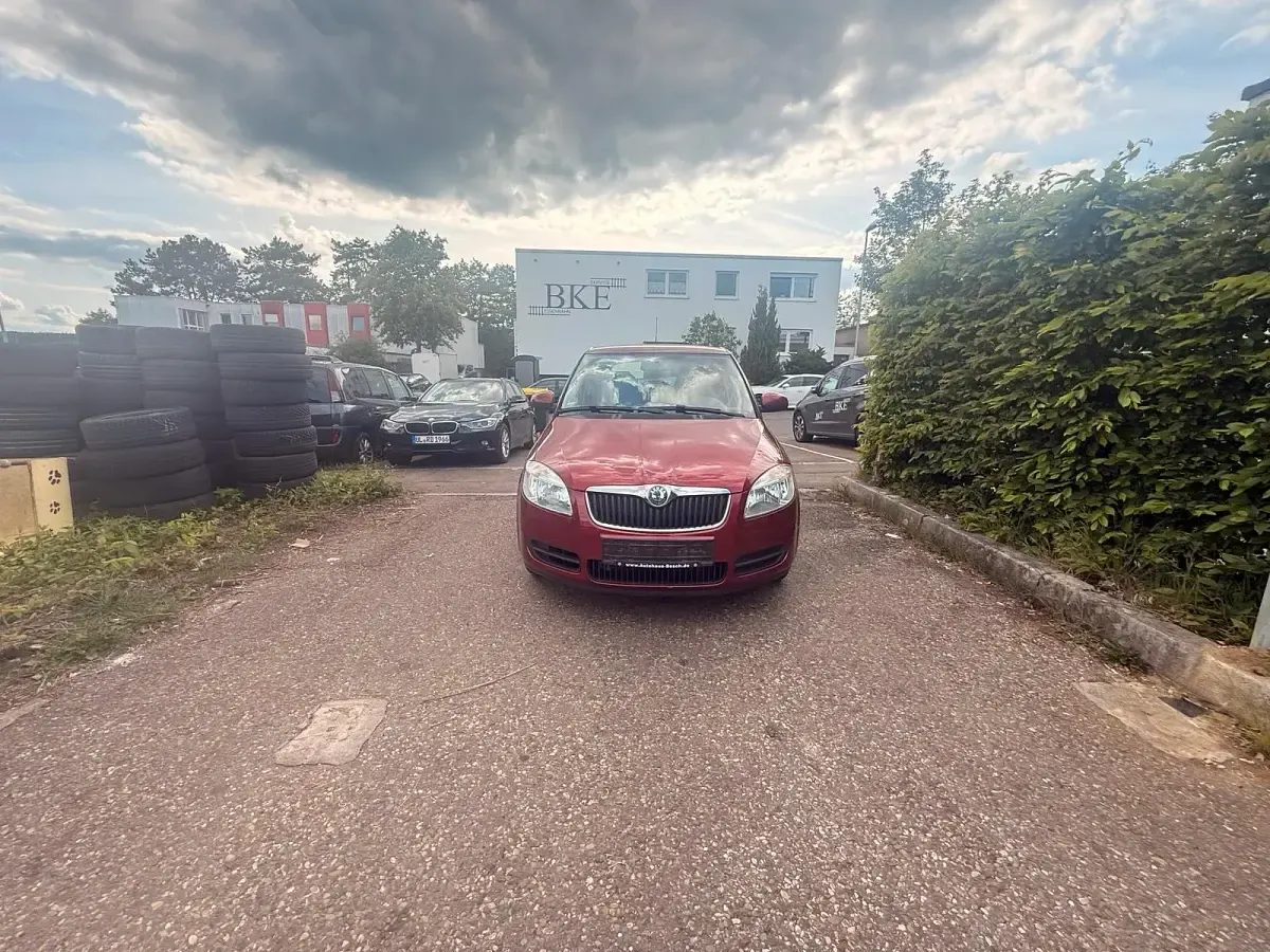 Gebraucht Skoda Fabia 69 PS (50 kW) 2008 Rot Kleinwagen