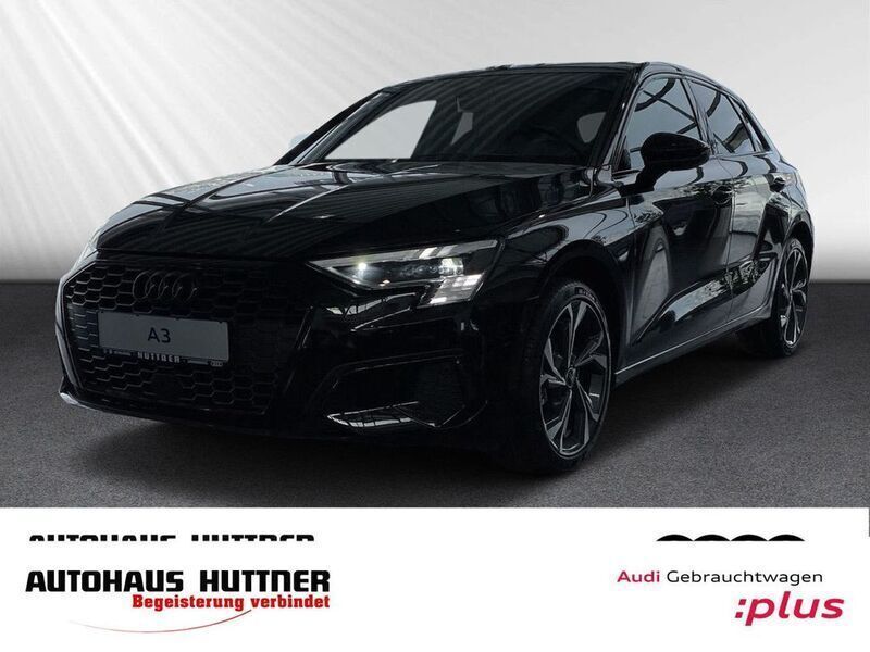Brillantschwarz Gebraucht 2024 Audi A3 Sportback Advanced Limousine | 37.229 € (Etwas zu teuer) - Bild 1/4