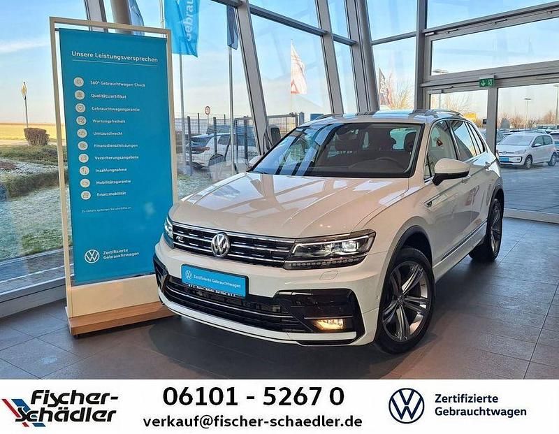Pure white Gebraucht 2019 VW Tiguan Highline SUV | 31.450 € (Fairer Preis) - Bild 1/4