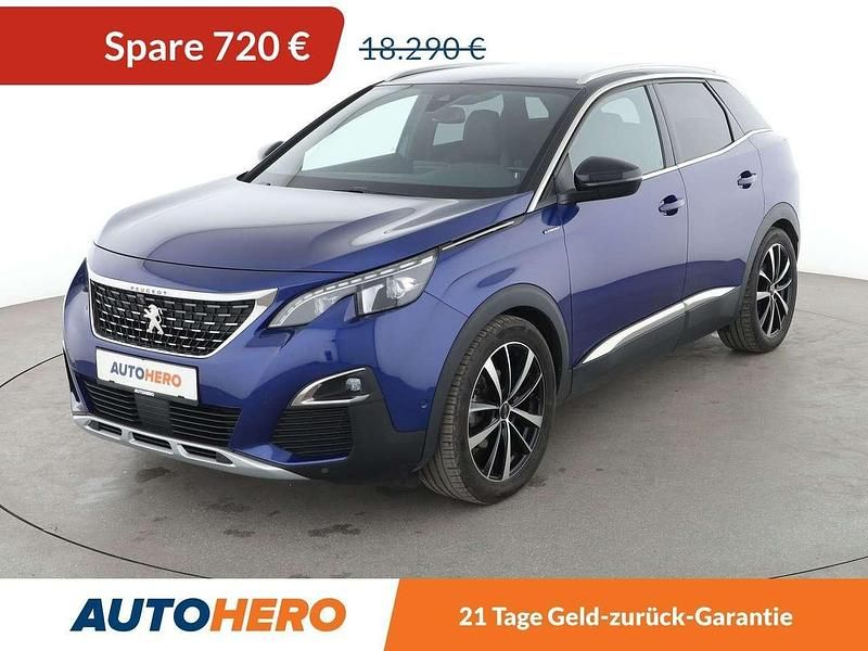 Blau Gebraucht 2018 Peugeot 3008 Allure SUV | 17.570 € (Fairer Preis) - Bild 1/3