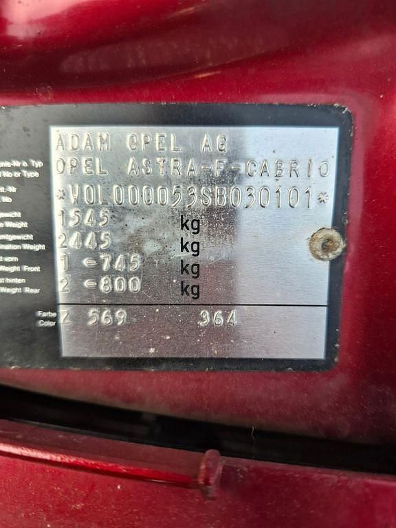 Gebraucht Opel Astra Cabriolet Edition 71 PS (52 kW) 1996 Rot Cabrio