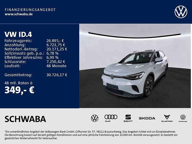 Blanco nevada/gletscherweiß me Gebraucht 2022 VW ID.4 Pro Performance SUV | 26.895 € (Superpreis) - Bild 1/4