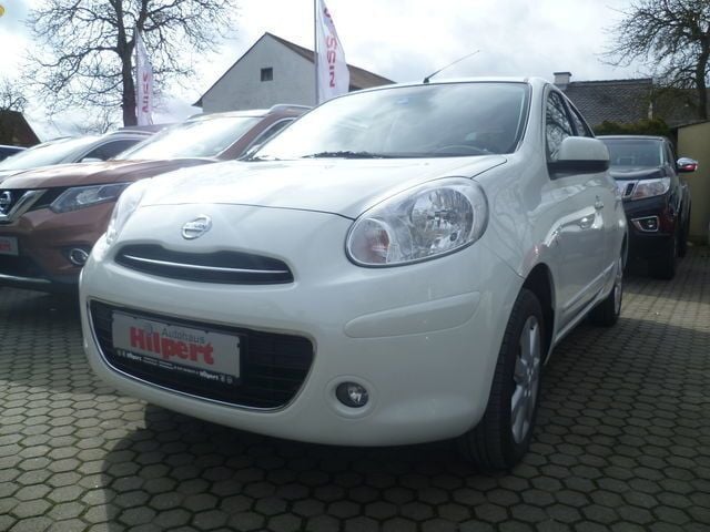 Weiß metallic Gebraucht 2012 Nissan Micra Kleinwagen | 6.900 € (Etwas zu teuer) - Bild 1/4