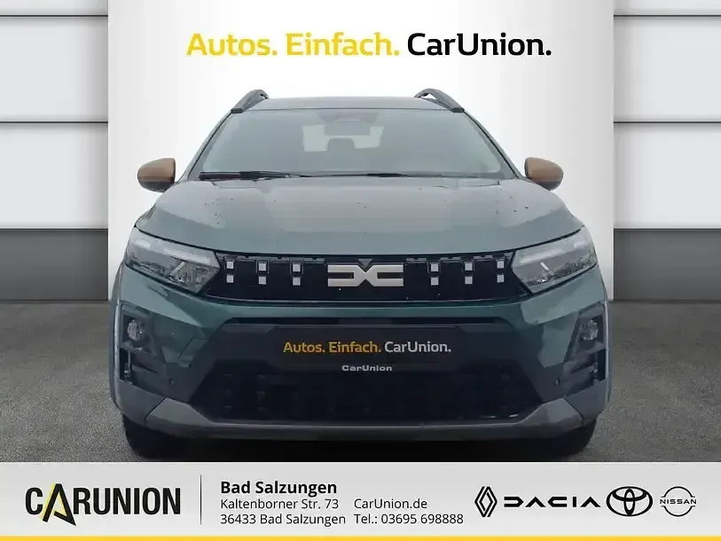Neu Dacia Jogger Extreme 158 PS (116 kW) 2025 Zedergrün Van / Kleinbus