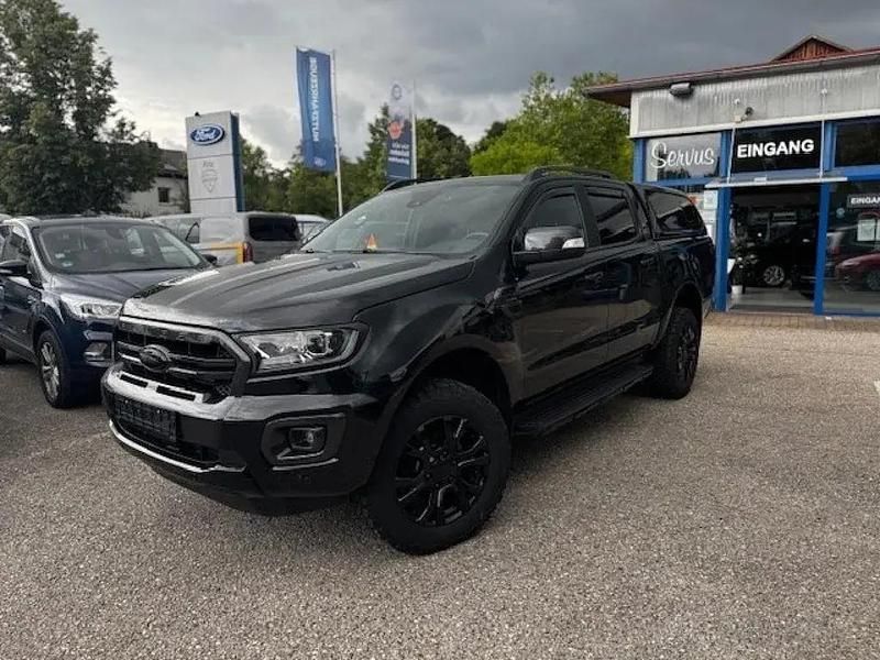 Obsidianschwarz metallic Gebraucht 2022 Ford Ranger Wildtrack Abholung | 37.900 € (Guter Preis) - Bild 1/4