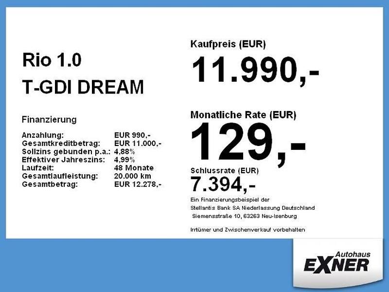 Gebraucht Kia Rio DREAM-TEAM Edition 101 PS (74 kW) 2020 Schwarz Limousine