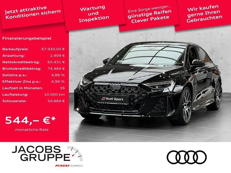 Mythosschwarz Gebraucht 2025 Audi RS3 Ambiente Limousine | 67.930 € (Fairer Preis) - Bild 1/4