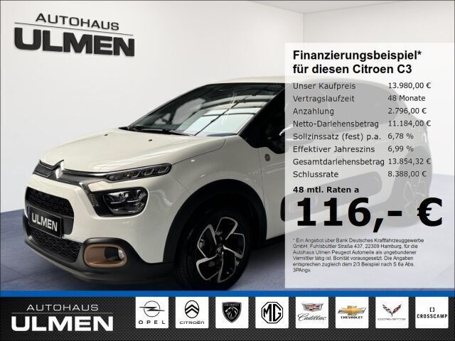Weiss Gebraucht 2023 Citroën C3 PureTech Kleinwagen | 13.980 € (Fairer Preis) - Bild 1/4