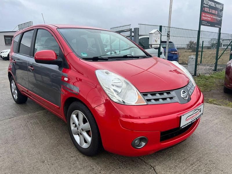 Gebraucht Nissan Note Acenta 88 PS (64 kW) 2008 Rot Kleinwagen
