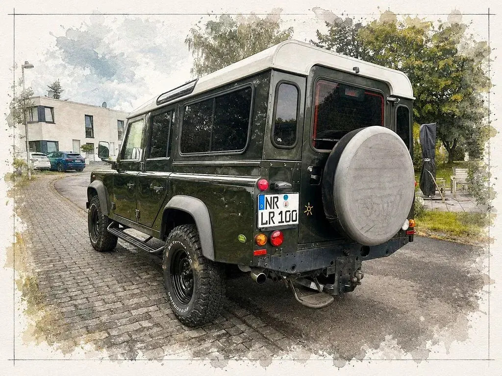 Gebraucht Land Rover Defender 122 PS (89 kW) 2004 Grün SUV