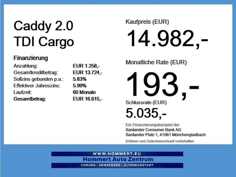 Second-hand VW Caddy 102 CP (75 kW) 2023 Alb Monovolum