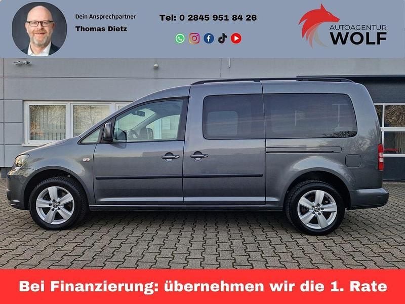 Grau Gebraucht 2012 VW Caddy Maxi Comfortline Van / Kleinbus | 17.493 € (Teuer) - Bild 1/4