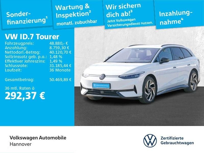 Gebraucht VW ID.7 Pro 210 kW (286 PS) 2025 Gletscherweiß metallic Kombi