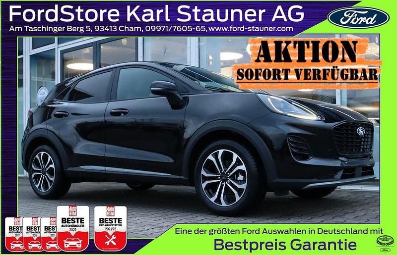 Agate black metallic Gebraucht 2025 Ford Puma Titanium SUV | 21.480 € (Superpreis) - Bild 1/4