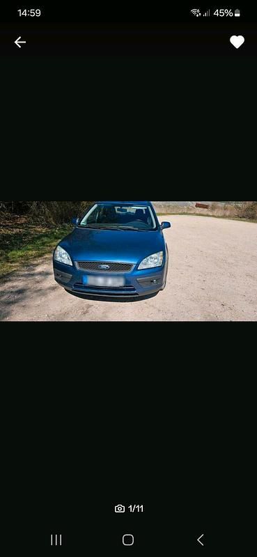 Blau Gebraucht 2007 Ford Focus Limousine | 700 € (Superpreis) - Bild 1/4