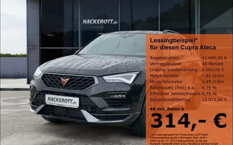 Schwarz Neu 2025 Cupra Ateca SUV | 41.680 € (Etwas zu teuer) - Bild 1/4