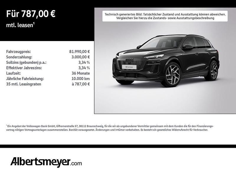 Schwarz Neu 2026 Audi Q6 e-tron Ambiente SUV | 81.990 € (Fairer Preis) - Bild 1/4