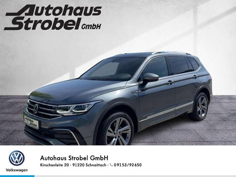 Plantinum grey metallic Gebraucht 2022 VW Tiguan Allspace R-line SUV | 39.990 € (Fairer Preis) - Bild 1/3